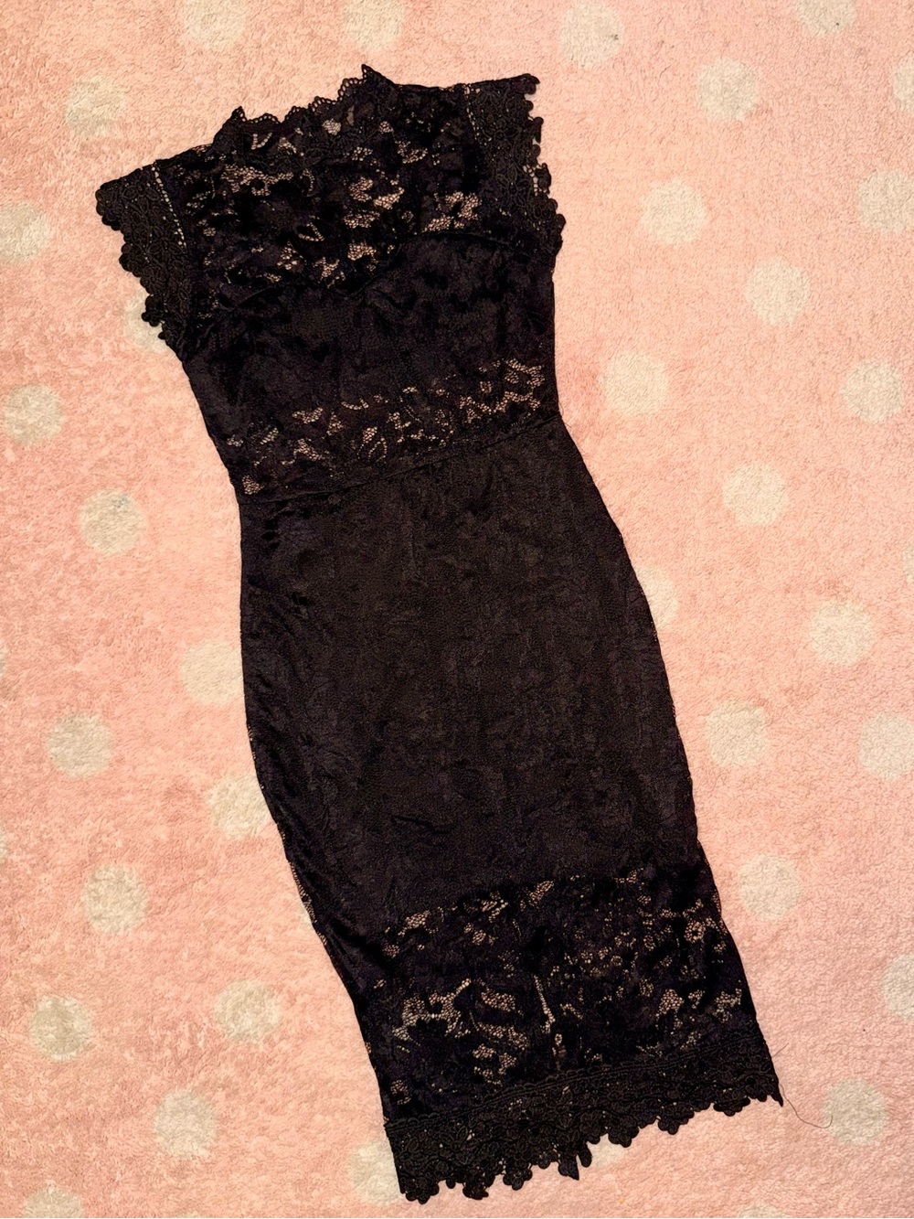 Black Lace Bodycon Dress